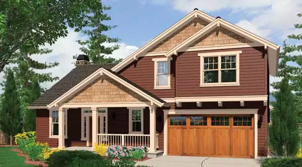 image of 2 story cottage house plan 5239