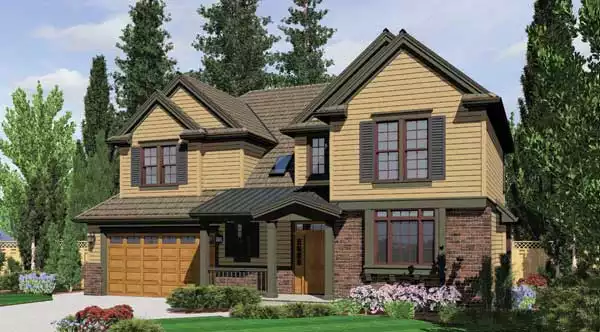 image of 2 story traditional house plan 5949