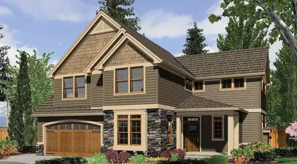 image of 2 story traditional house plan 5950