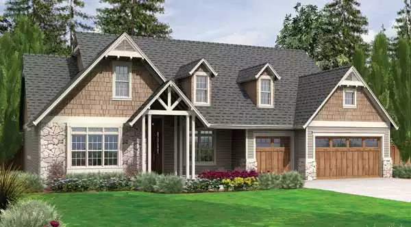 image of single story country house plan 6109