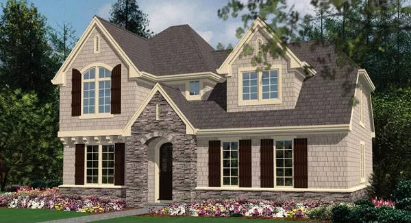 image of 2 story traditional house plan 8473