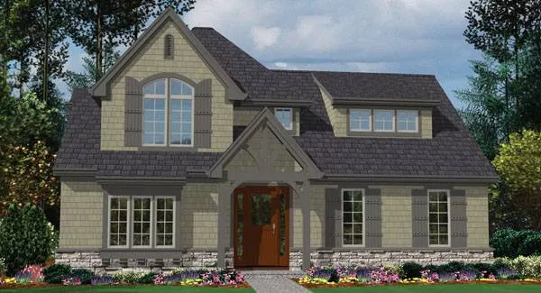 image of 2 story traditional house plan 8472