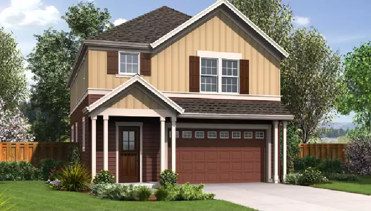 image of 2 story cottage house plan 3272