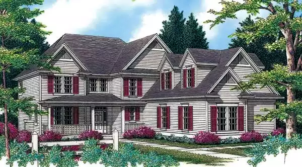 image of traditional house plan 2635