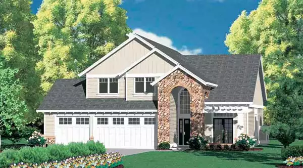 image of 2 story traditional house plan 2652