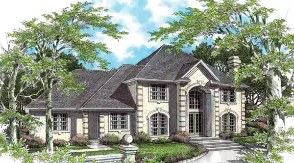 image of 2 story traditional house plan 2701