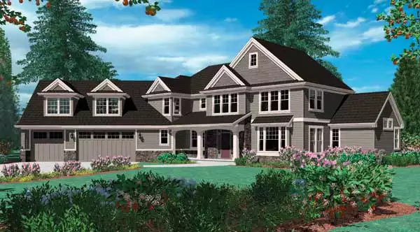 image of 2 story country house plan 2713