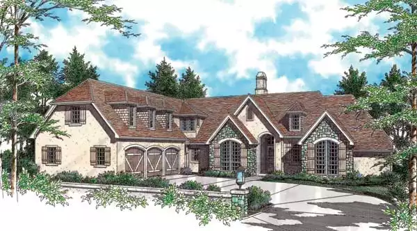 image of 2 story traditional house plan 2715