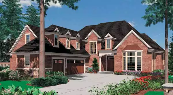 image of 2 story traditional house plan 5255