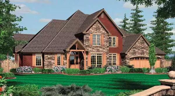 image of traditional house plan 5304