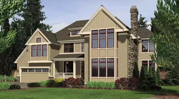 image of 2 story contemporary house plan 5954