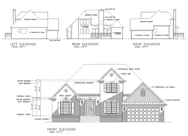 The Cameron 6292 - 3 Bedrooms and 2.5 Baths | The House Designers - 6292