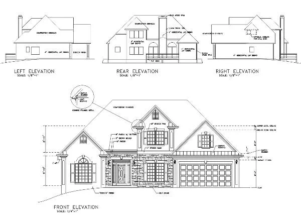 The Emory 6297 - 4 Bedrooms and 3.5 Baths | The House Designers - 6297