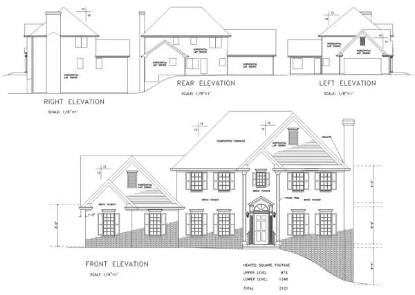 The Burlington 6309 - 4 Bedrooms and 2.5 Baths | The House Designers - 6309