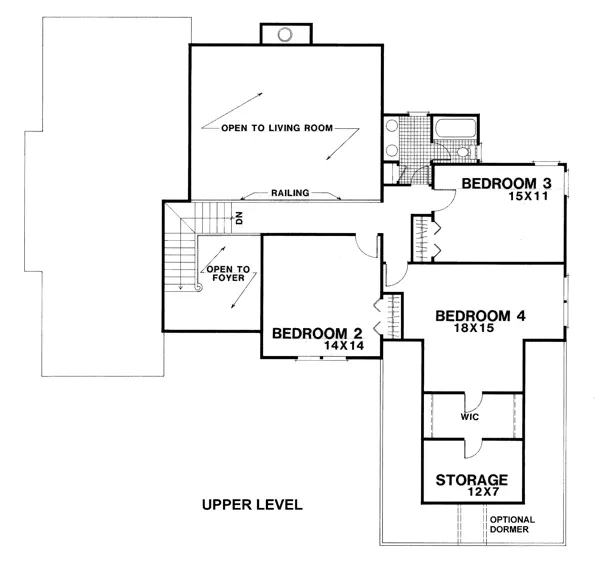 The Herndon 7621 - 4 Bedrooms and 2.5 Baths | The House Designers - 7621