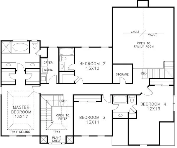 The New Georgia 7630 - 4 Bedrooms and 4 Baths | The House Designers - 7630