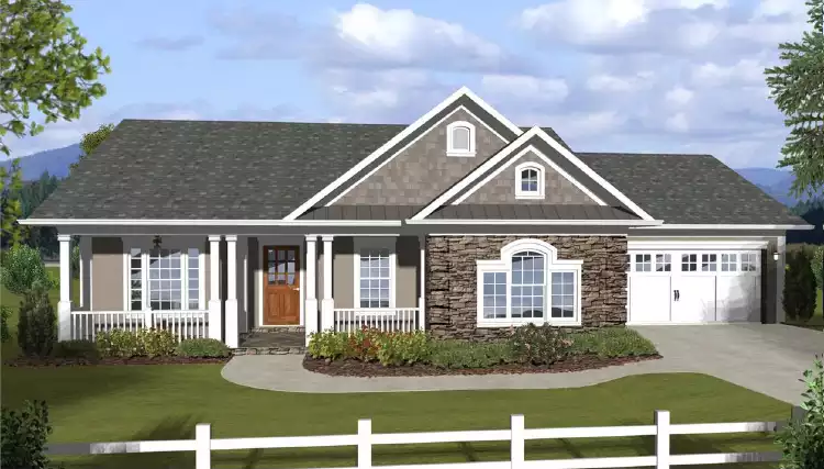 image of traditional house plan 3059