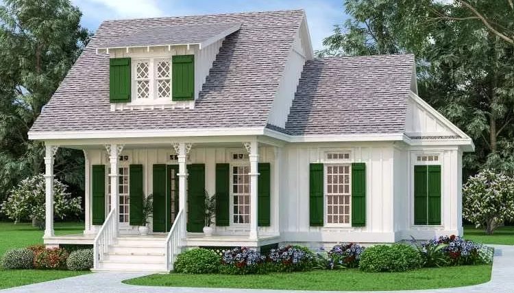 image of small farmhouse plans with porch plan 8701