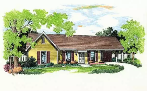 image of small traditional house plan 3614