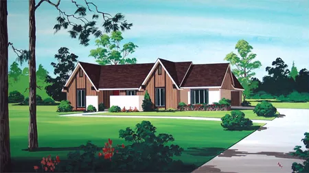 image of traditional house plan 8329