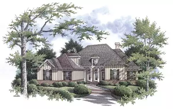 image of traditional house plan 6453