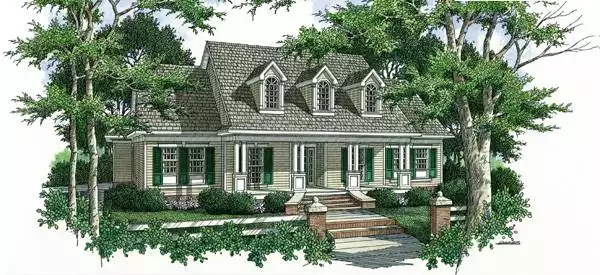 image of side entry garage house plan 3857