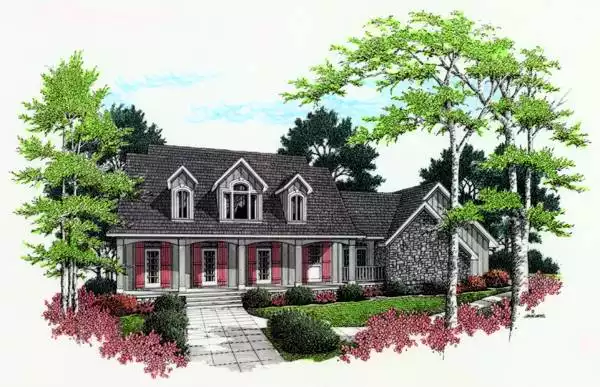 image of large country house plan 5227