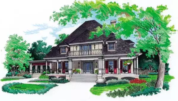 image of traditional house plan 4490