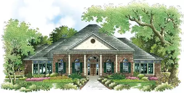 image of large traditional house plan 3606