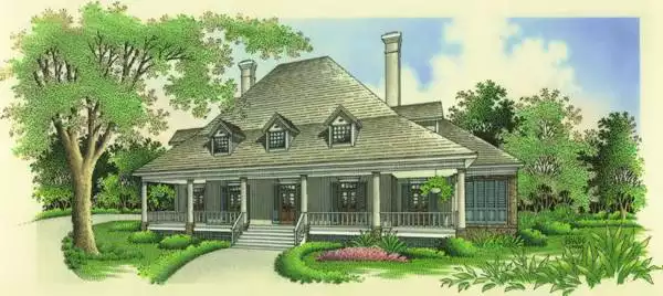 image of traditional house plan 4493