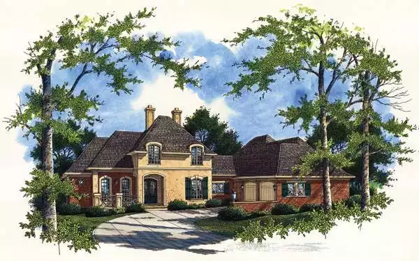 image of large traditional house plan 5622