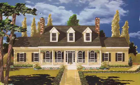 image of farmhouse plan 5812