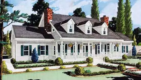 image of country house plan 5624