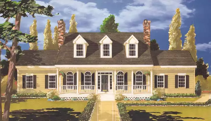 image of country house plan 6992