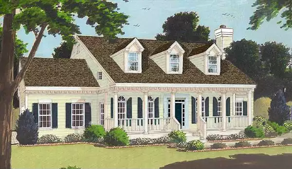 image of country house plan 6998