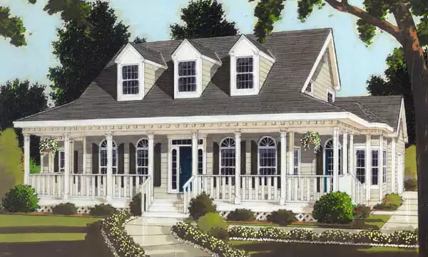 image of traditional house plan 6959