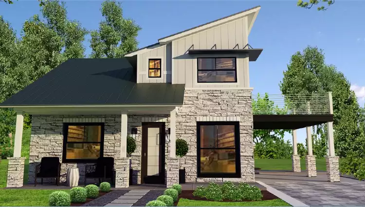 Modern View House Plan  Multiple Suite Home Design