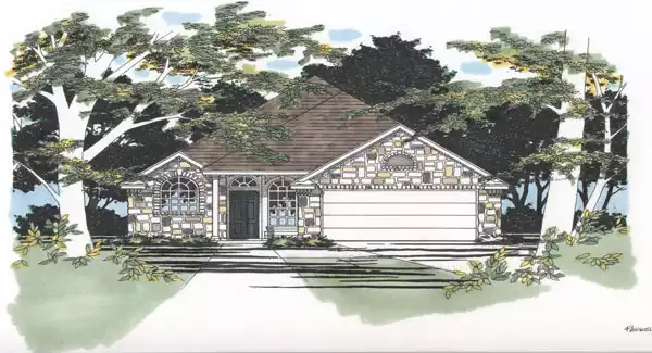 image of traditional house plan 5566