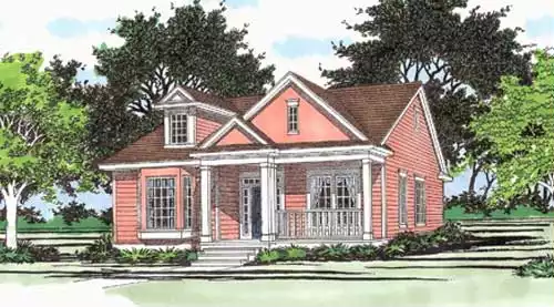 image of small country house plan 4620