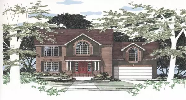 image of 2 story cottage house plan 2887