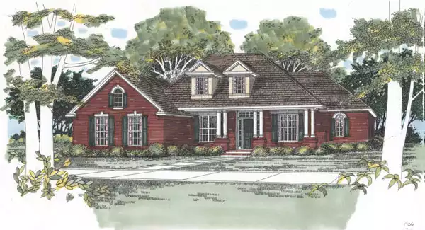 image of traditional house plan 5392