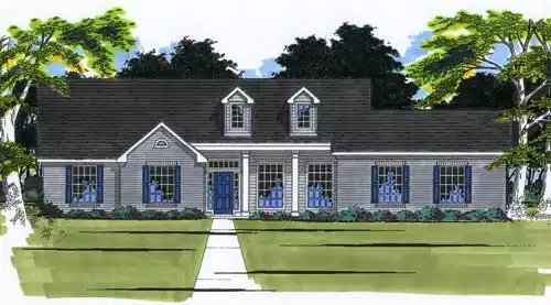 image of small traditional house plan 5401