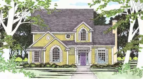 image of 2 story traditional house plan 5410