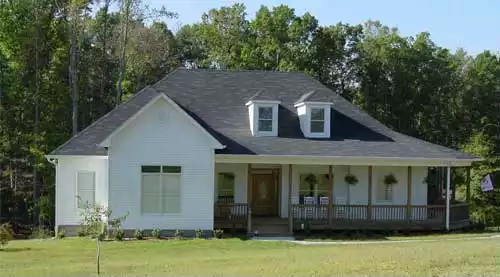 image of single story farmhouse plans with porch plan 2923