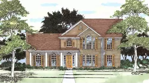 image of traditional house plan 5422