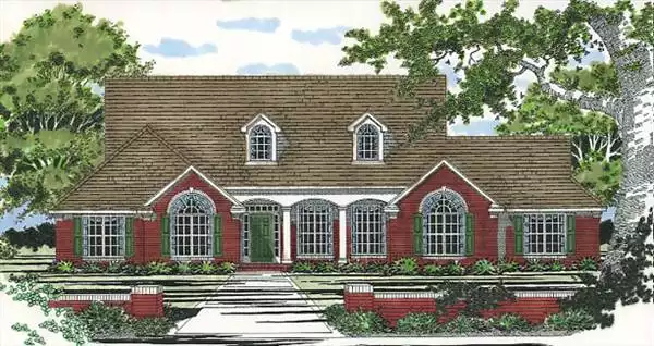 image of single story traditional house plan 5426