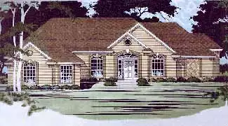 image of traditional house plan 3748