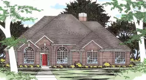 image of traditional house plan 2958