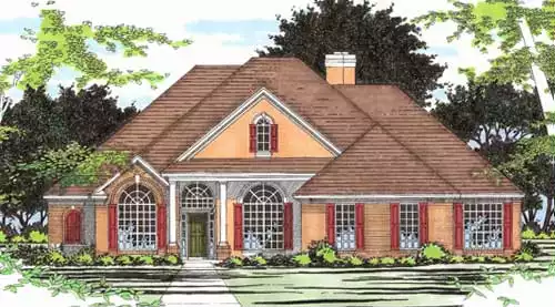 image of large traditional house plan 5441