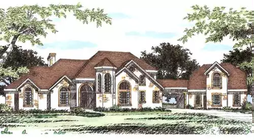 image of 2 story traditional house plan 5444